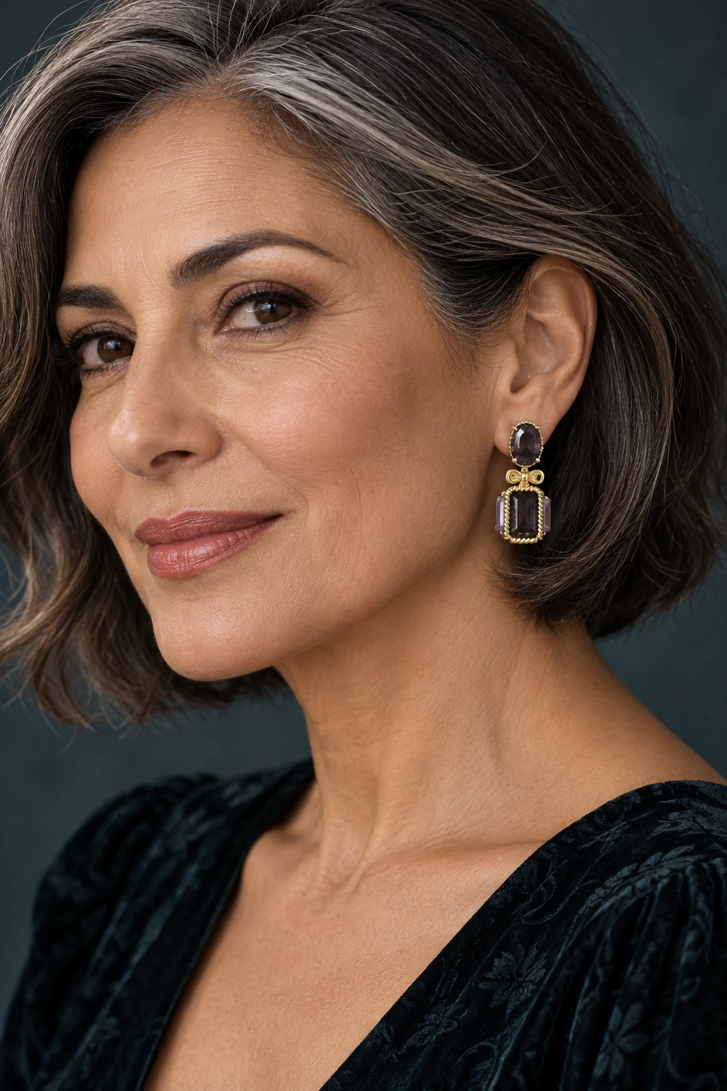 The Agathe Sonata Earrings worn on a model — AI-generated styling preview
