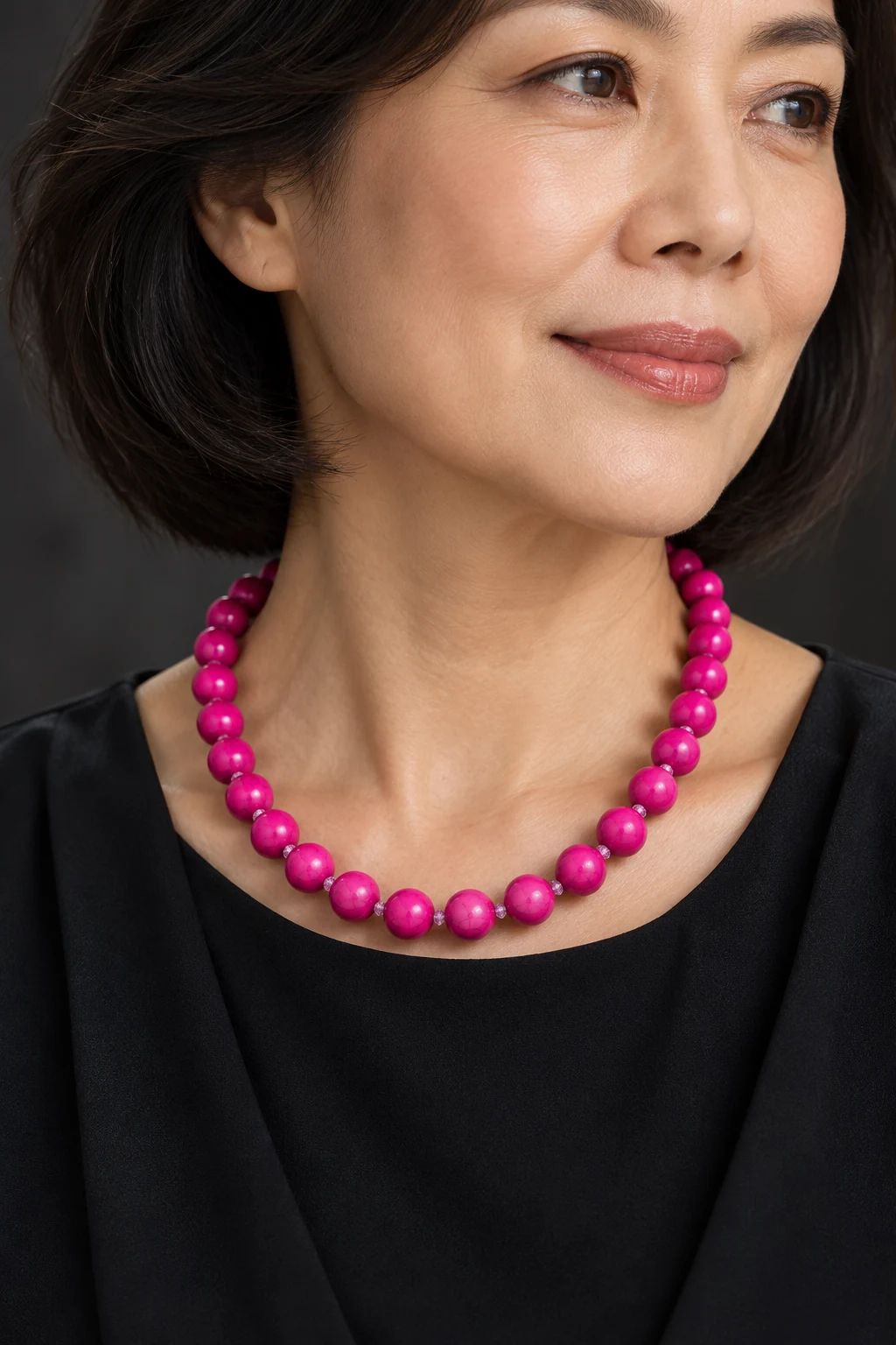 The Alice Reverie Necklace worn on a model — AI-generated styling preview