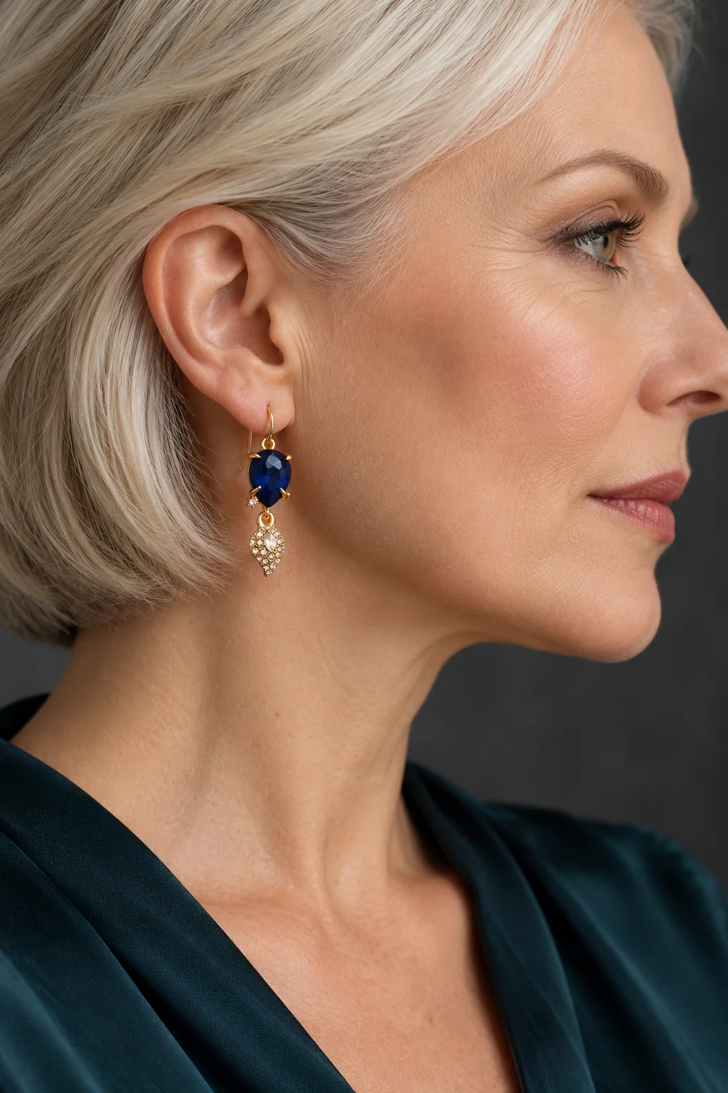 The Isadora Rhapsody Earrings worn on a model — AI-generated styling preview