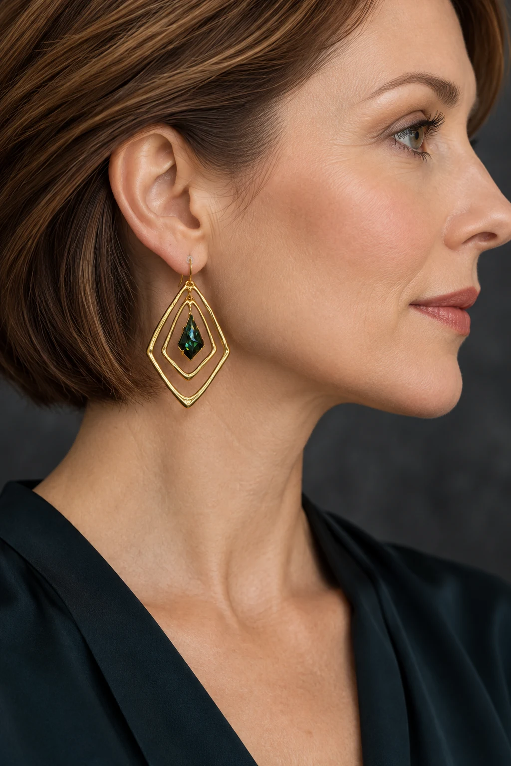 The Philomène Poème Earrings worn on a model — AI-generated styling preview