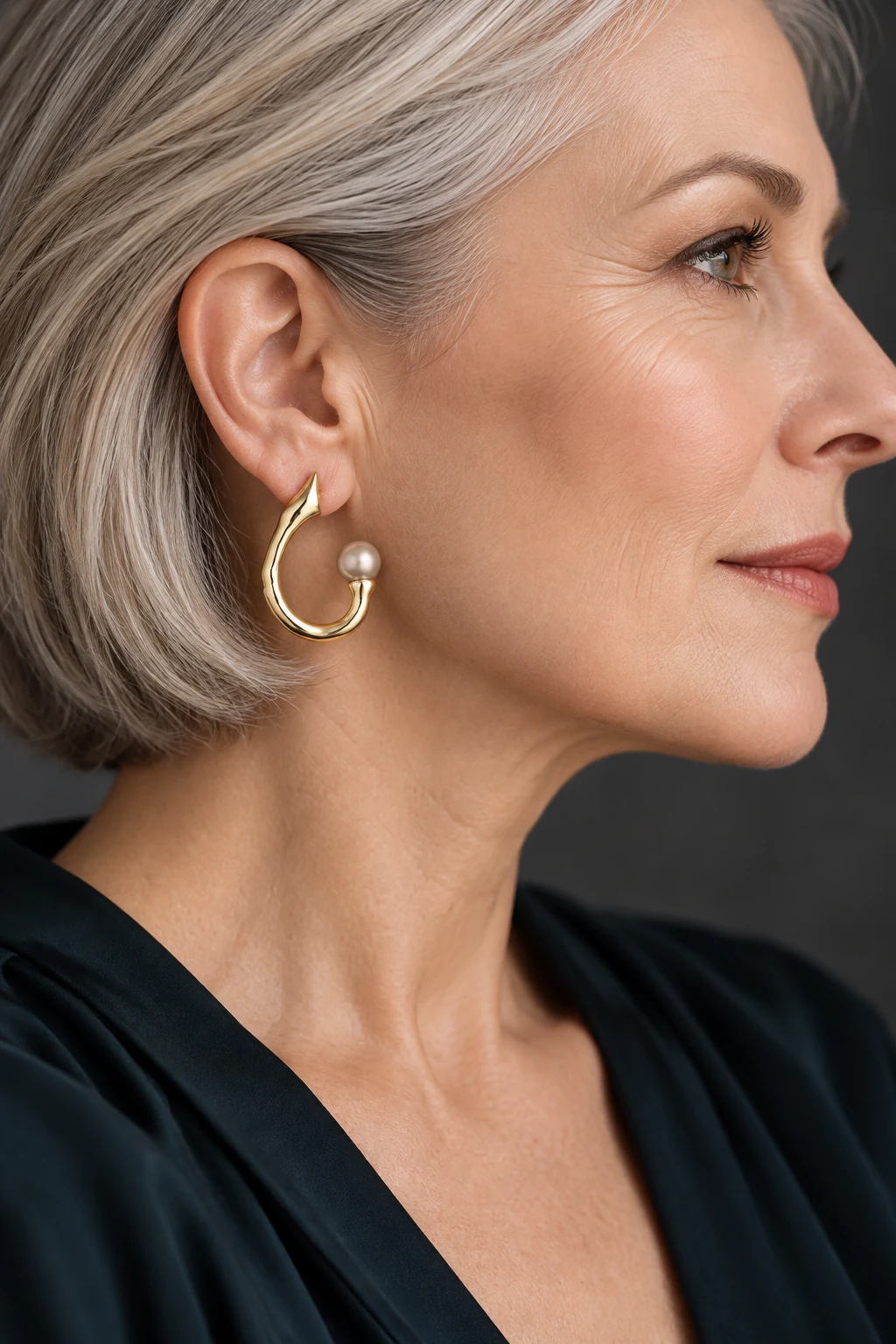 The Valentine Jardin Earrings worn on a model — AI-generated styling preview