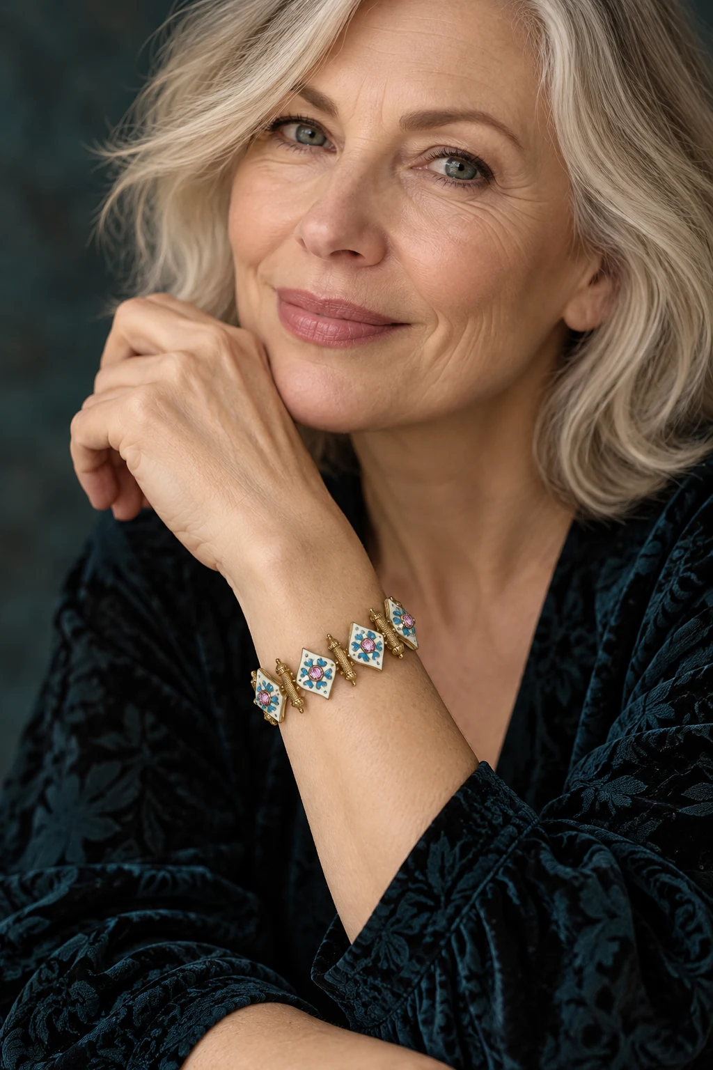 The Colette Muse Bracelet worn on a model — AI-generated styling preview