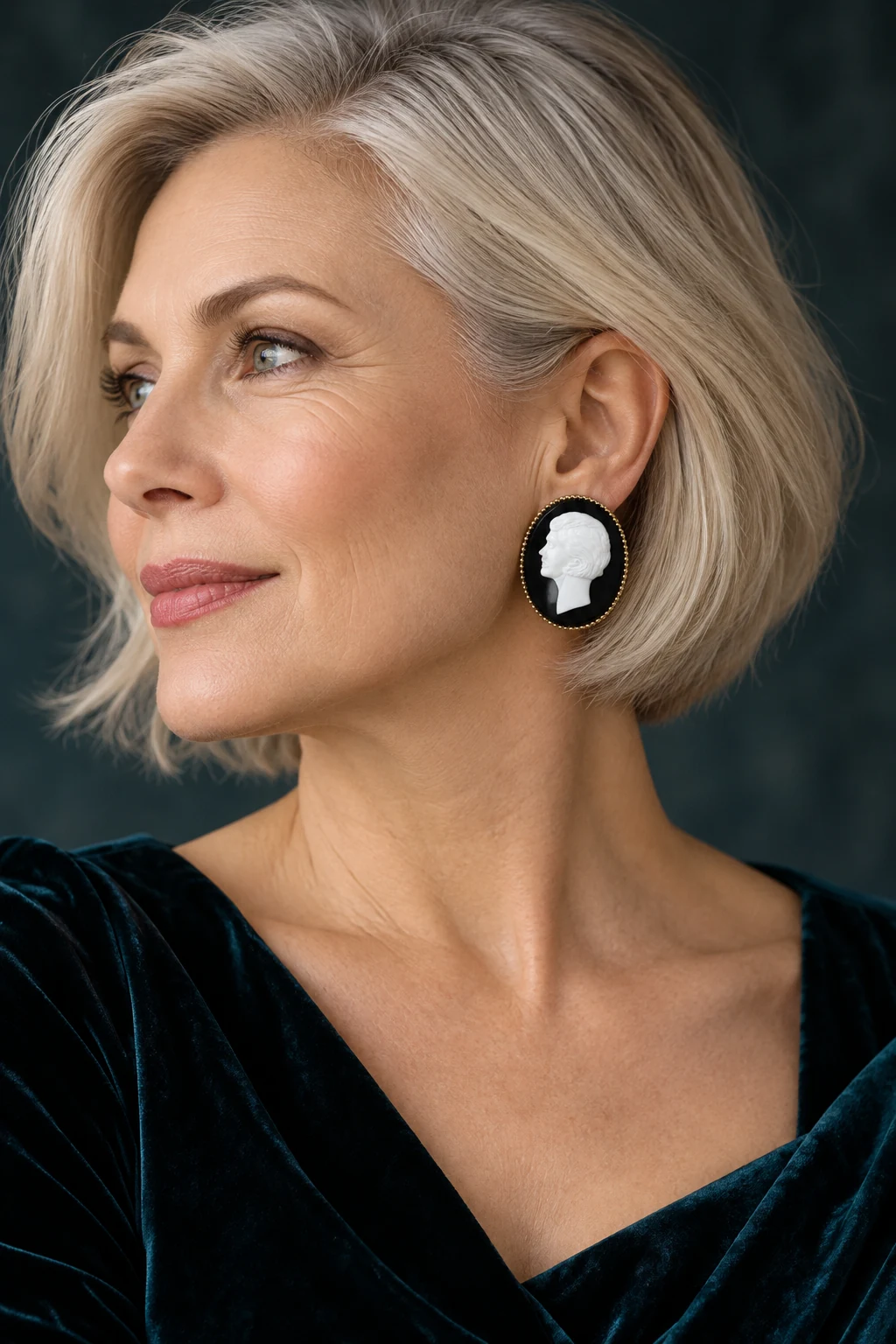 The Alix Éclat Earrings worn on a model — AI-generated styling preview