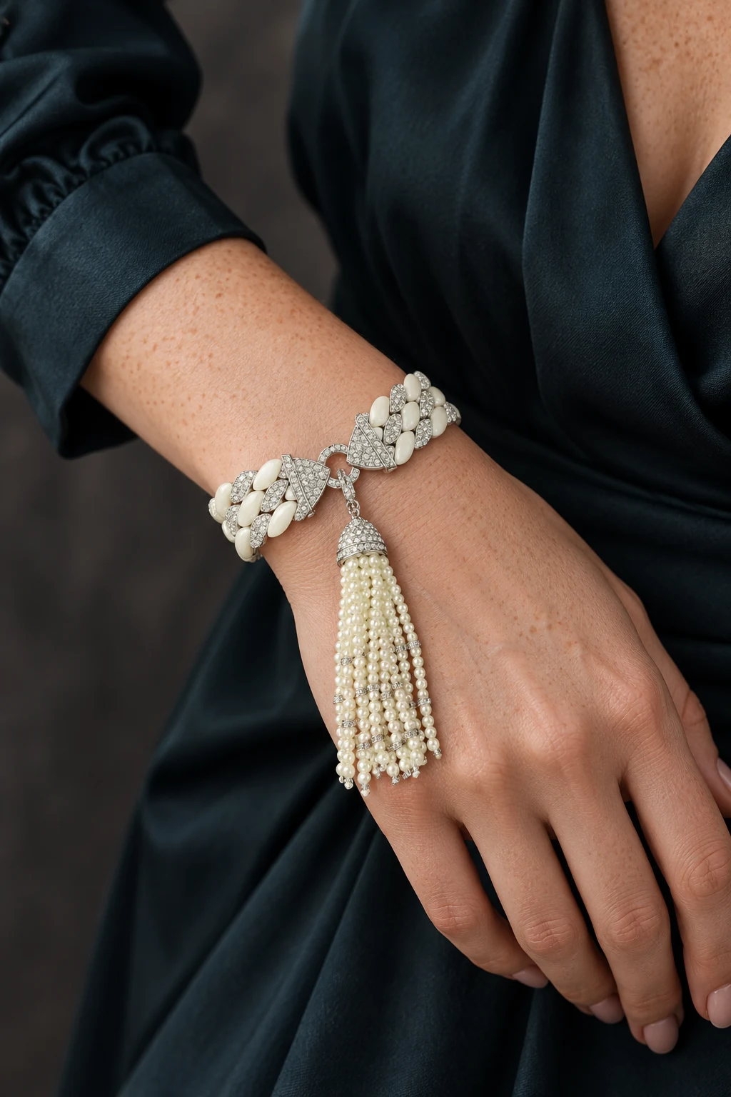 The Simone Jardin Bracelet worn on a model — AI-generated styling preview