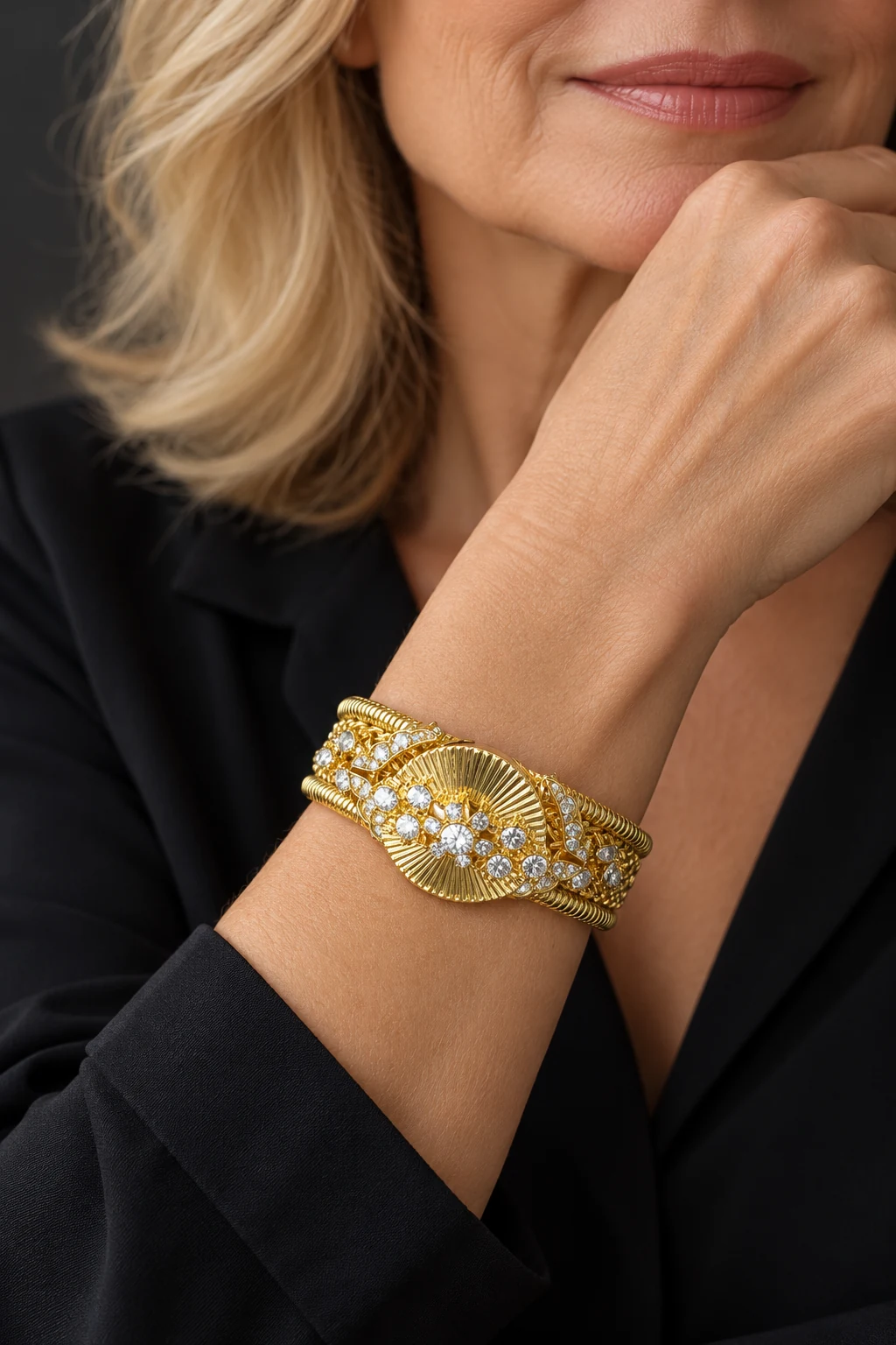 The Alix Romance Bracelet worn on a model — AI-generated styling preview