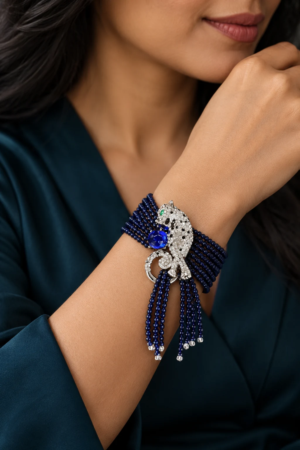 The Léa Muse Bracelet worn on a model — AI-generated styling preview