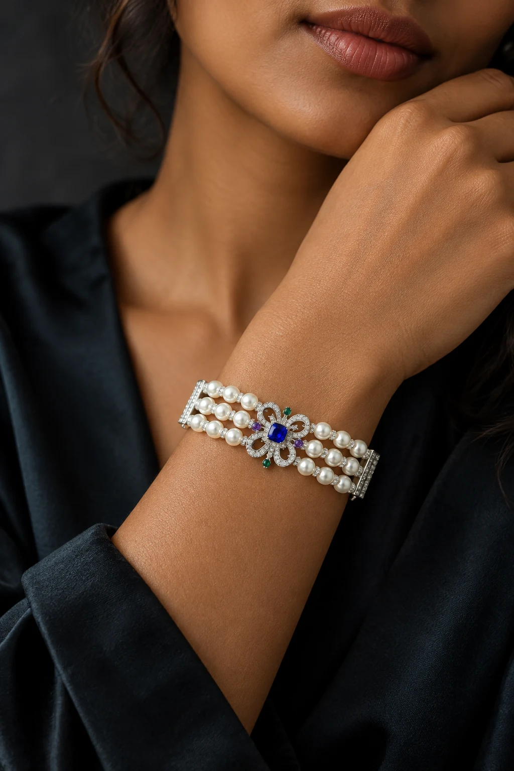 The Arielle Reverie Bracelet worn on a model — AI-generated styling preview
