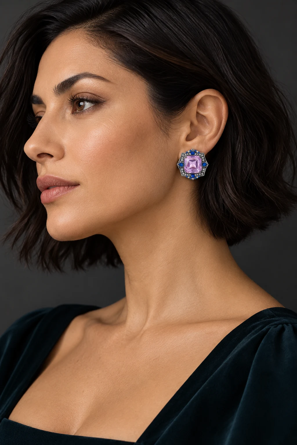 The Romy Reverie Earrings worn on a model — AI-generated styling preview