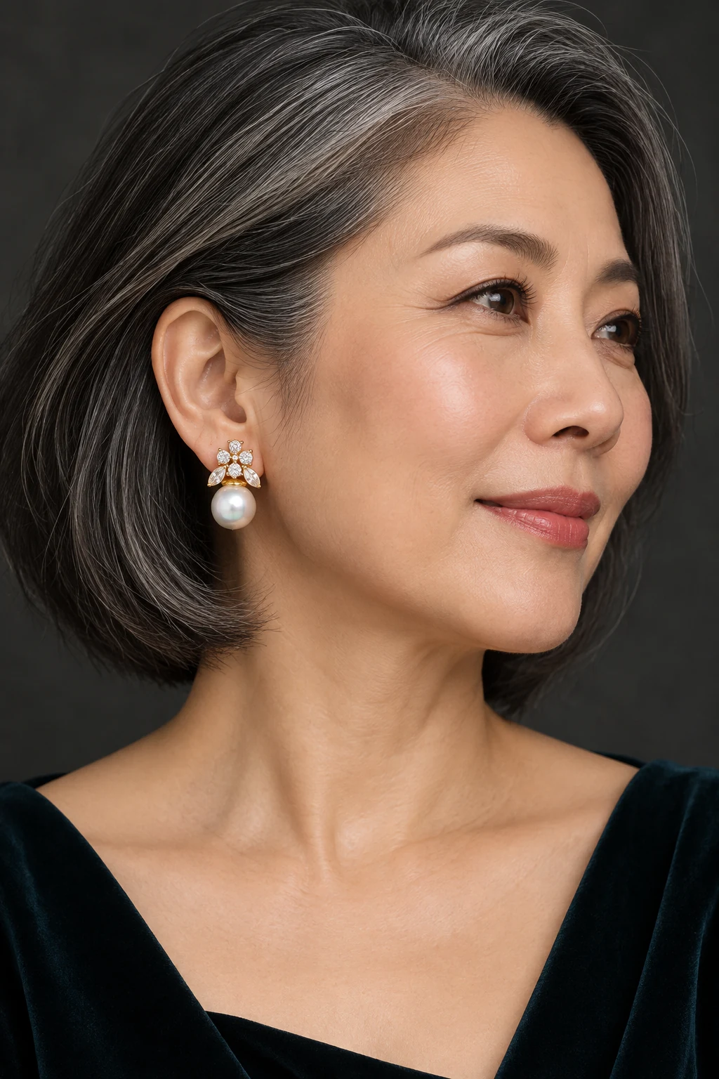 The Clarisse Éclat Earrings worn on a model — AI-generated styling preview