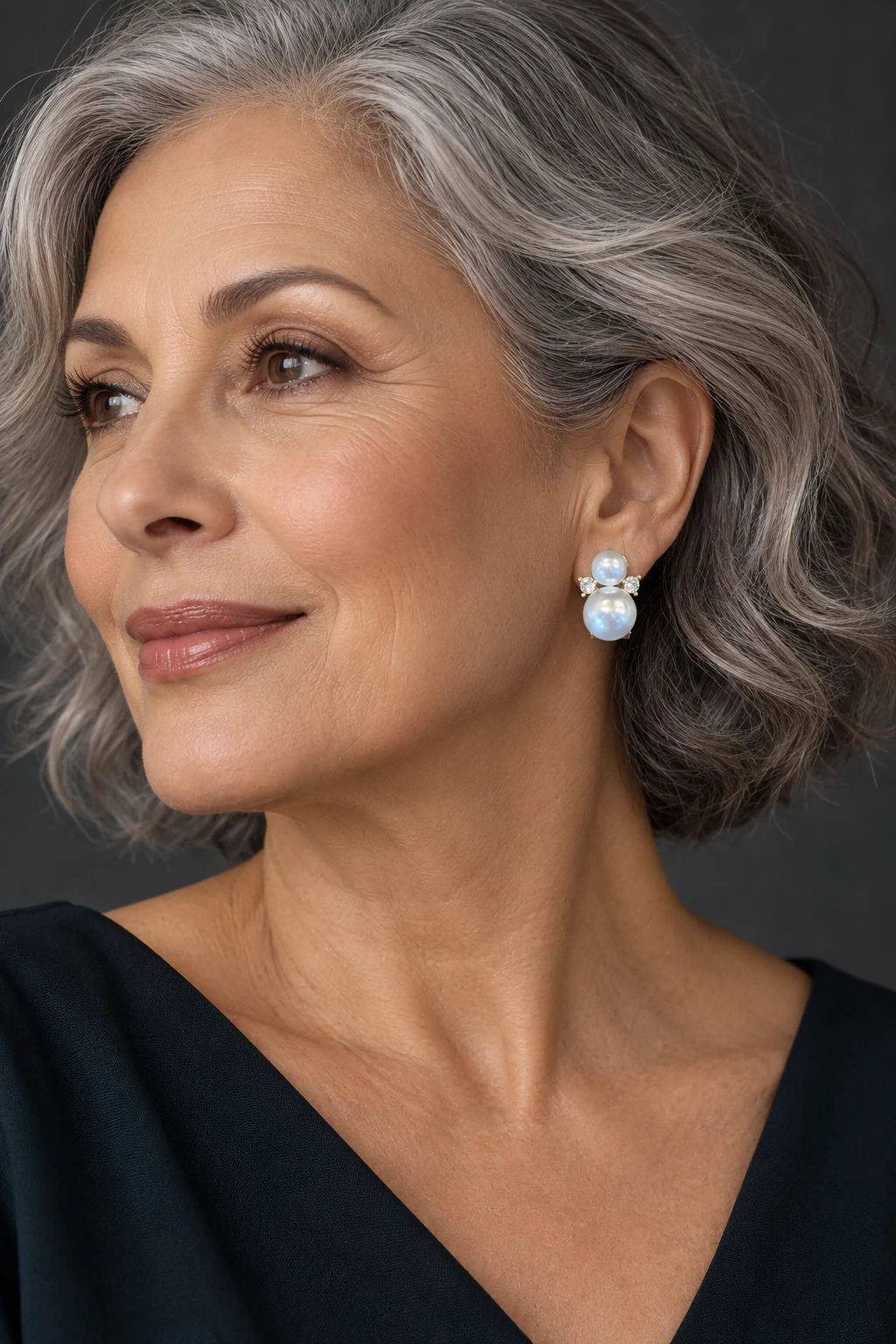The Yvette Rhapsody Earrings worn on a model — AI-generated styling preview