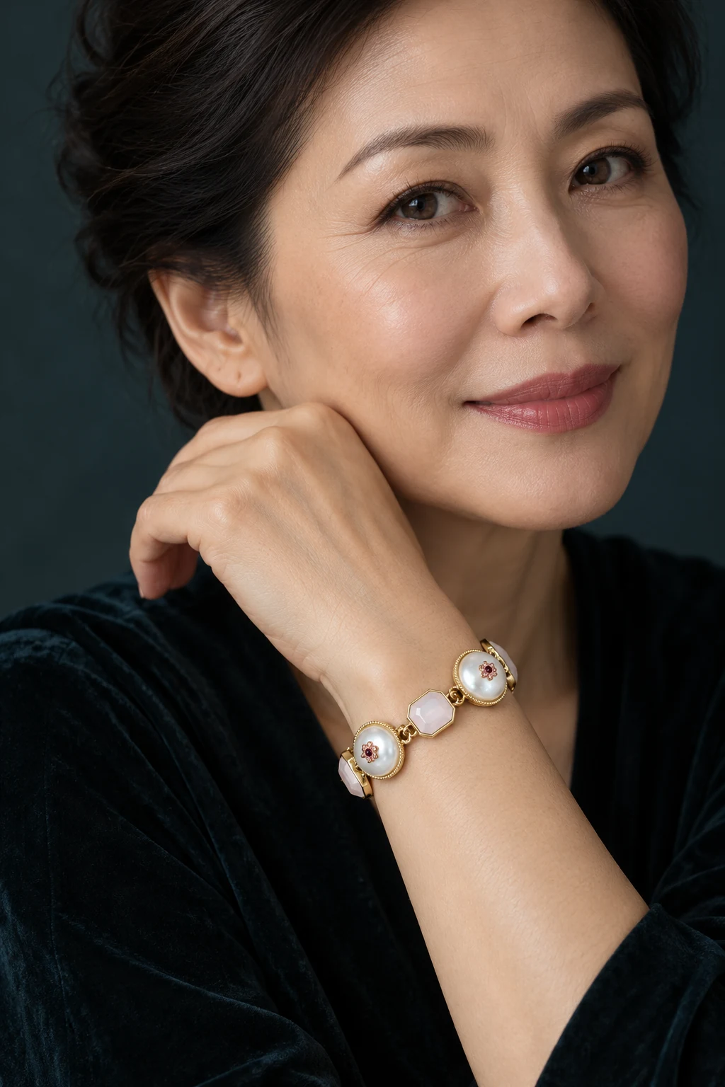 The Léa Fable Bracelet worn on a model — AI-generated styling preview