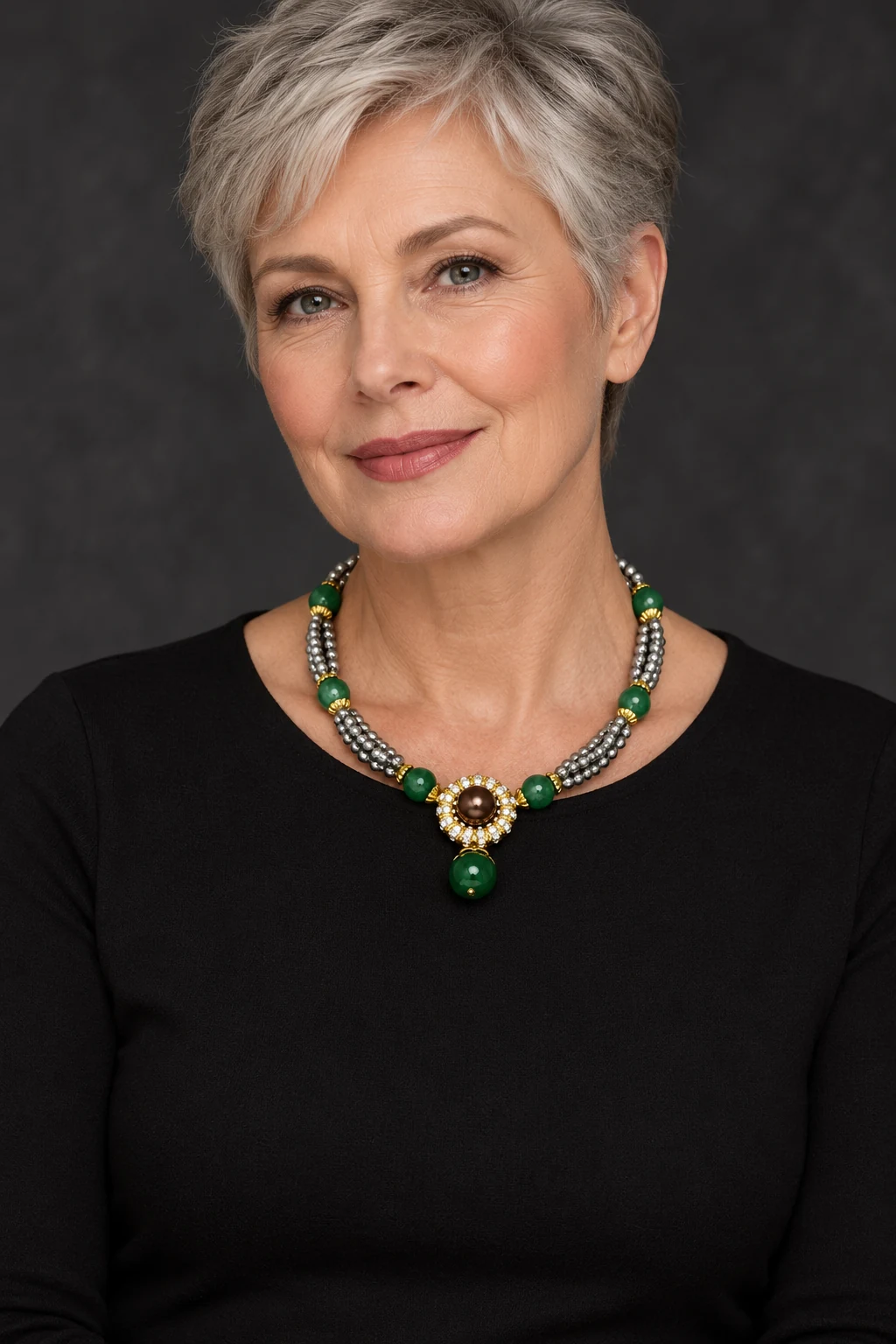 The Marie Reverie Necklace worn on a model — AI-generated styling preview