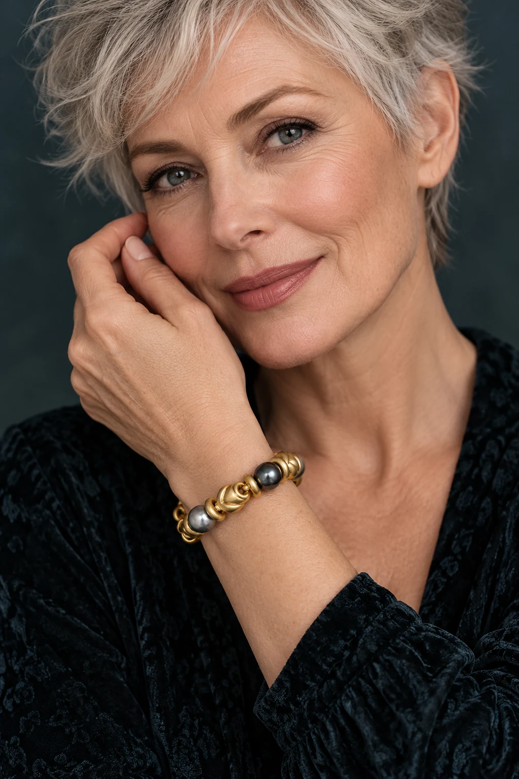 The Irène Poème Bracelet worn on a model — AI-generated styling preview