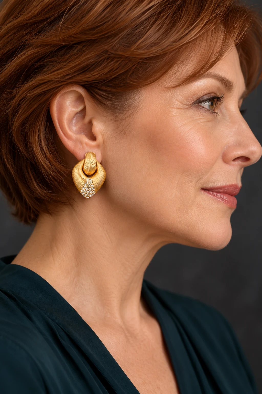 The Inès Sonata Earrings worn on a model — AI-generated styling preview