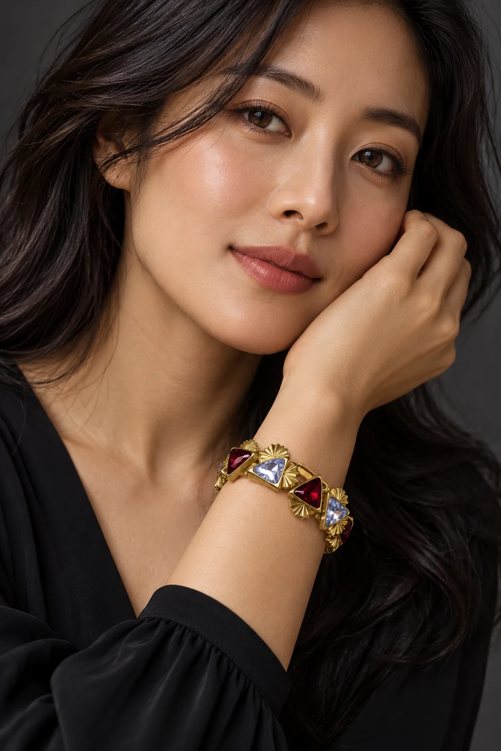 The Mirabelle Reverie Bracelet worn on a model — AI-generated styling preview
