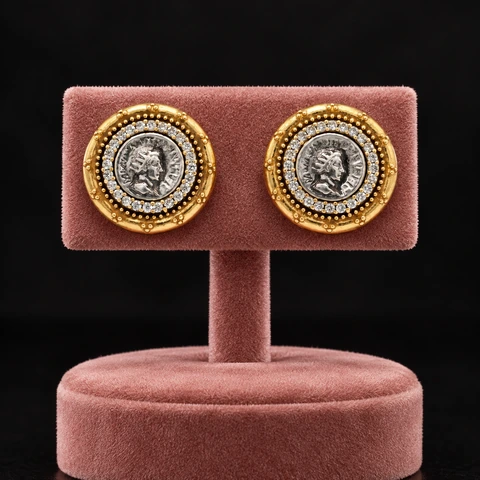 The Isabelle Serenade Earrings on a jewelry display — AI-generated styling preview