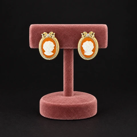 The Belle Sonata Earrings on a jewelry display — AI-generated styling preview