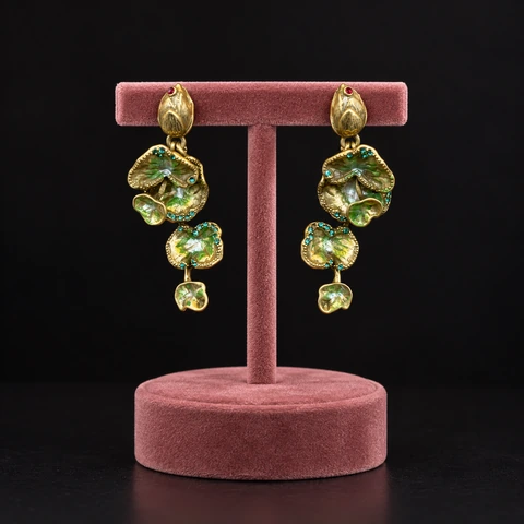 The Estelle Muse Earrings on a jewelry display — AI-generated styling preview