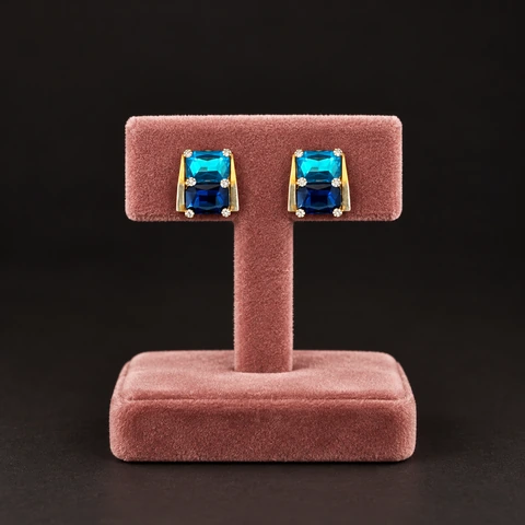 The Chantal Fleur Earrings on a jewelry display — AI-generated styling preview