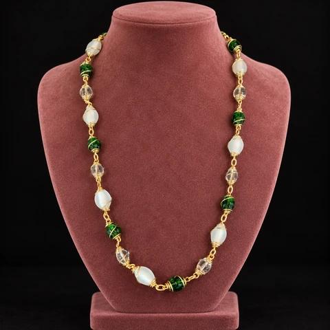 The Clarisse Reverie Necklace on a jewelry display — AI-generated styling preview