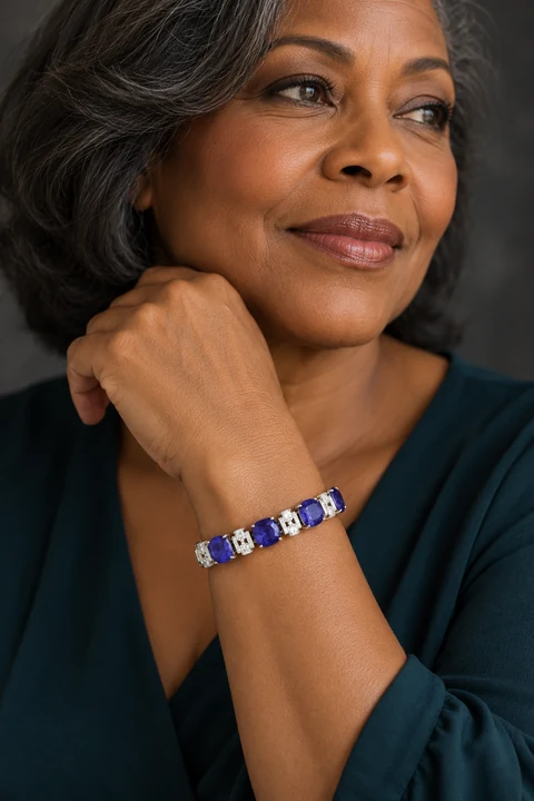 The Laure Promenade Bracelet worn on a model — AI-generated styling preview