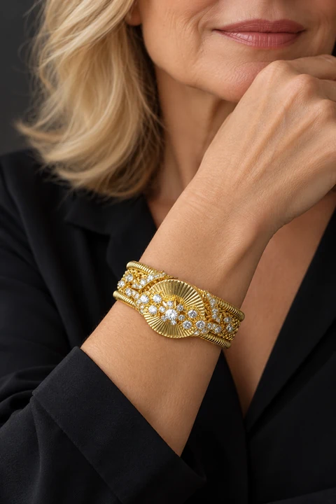 The Alix Romance Bracelet worn on a model — AI-generated styling preview