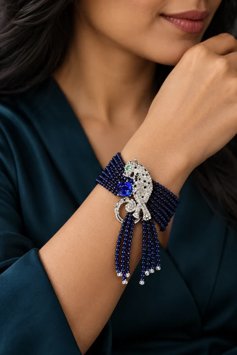 The Léa Muse Bracelet worn on a model — AI-generated styling preview