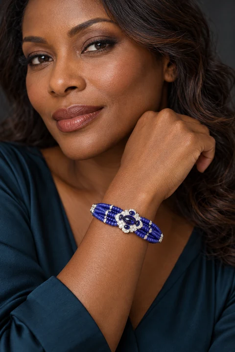 The Marion Sonnet Bracelet worn on a model — AI-generated styling preview