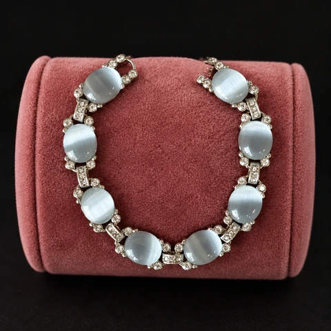 The Anouk Arabesque Bracelet on a jewelry display — AI-generated styling preview
