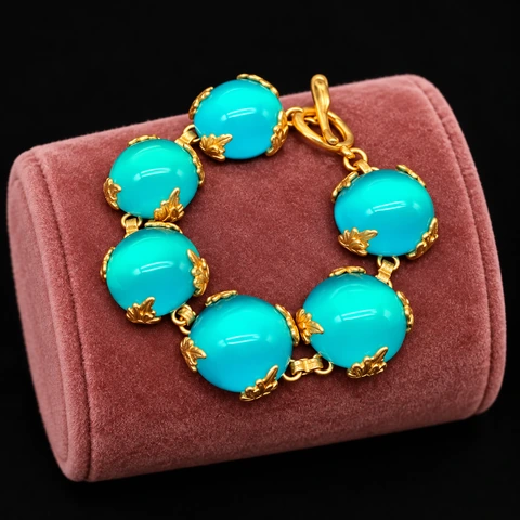 The Geneviève Waltz Bracelet on a jewelry display — AI-generated styling preview