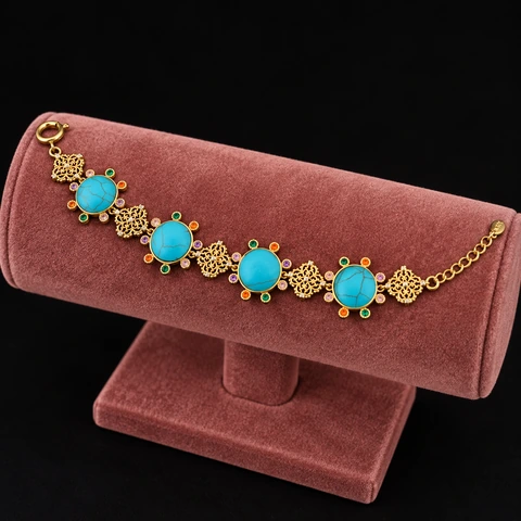 The Virginie Éclat Bracelet on a jewelry display — AI-generated styling preview