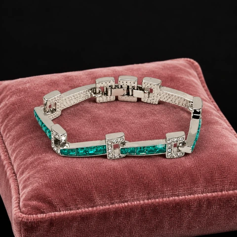 The Alice Jardin Bracelet on a jewelry display — AI-generated styling preview