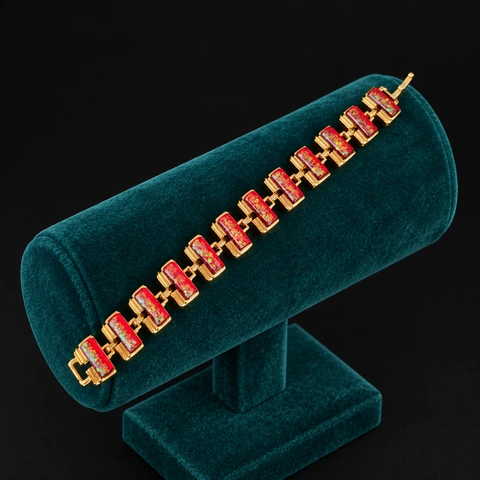The Noémie Jardin Bracelet on a jewelry display — AI-generated styling preview
