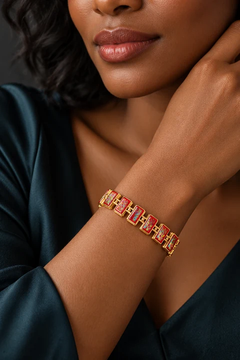The Noémie Jardin Bracelet worn on a model — AI-generated styling preview