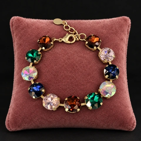 The Mathilde Serenade Bracelet on a jewelry display — AI-generated styling preview