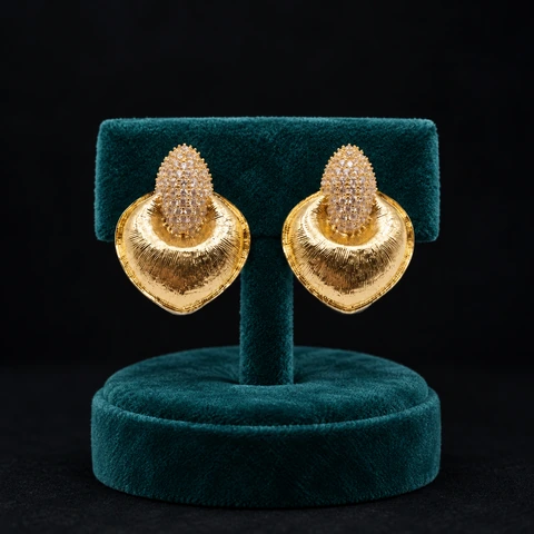 The Brielle Muse Earrings on a jewelry display — AI-generated styling preview