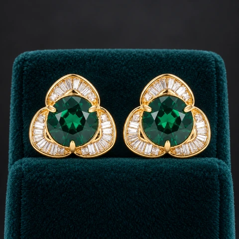 The Marceline Promenade Earrings on a jewelry display — AI-generated styling preview