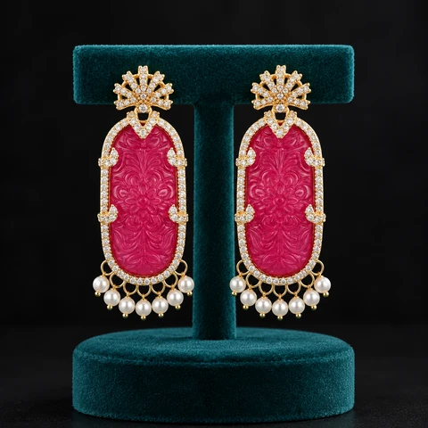 The Anouk Reverie Earrings on a jewelry display — AI-generated styling preview