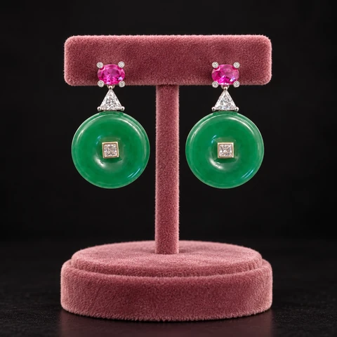 The Héloïse Reverie Earrings on a jewelry display — AI-generated styling preview