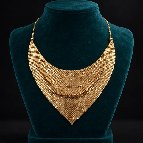 The Clémence Reverie Necklace on a jewelry display — AI-generated styling preview
