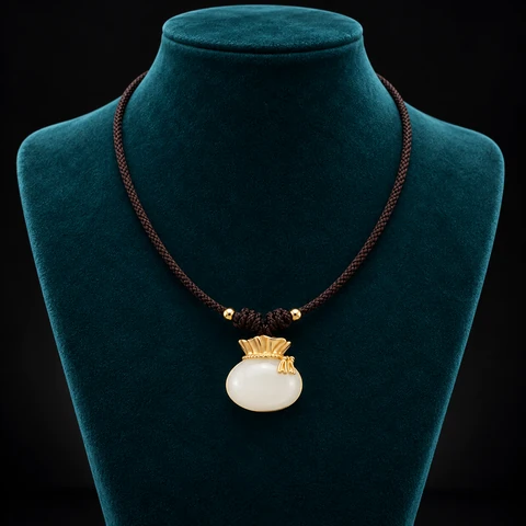 The Cécile Serenade Necklace on a jewelry display — AI-generated styling preview