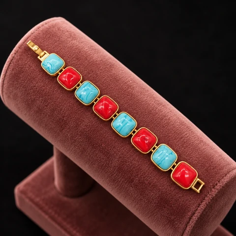 The Alina Reverie Bracelet on a jewelry display — AI-generated styling preview