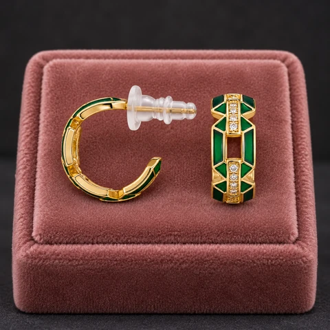 The Béatrice Reverie Earrings on a jewelry display — AI-generated styling preview