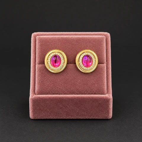 The Aveline Sonata Earrings on a jewelry display — AI-generated styling preview