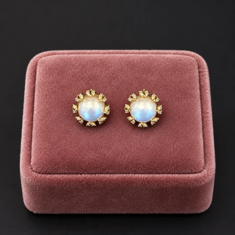 The Brielle Promenade Earrings on a jewelry display — AI-generated styling preview