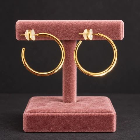 The Camille Jardin Earrings on a jewelry display — AI-generated styling preview